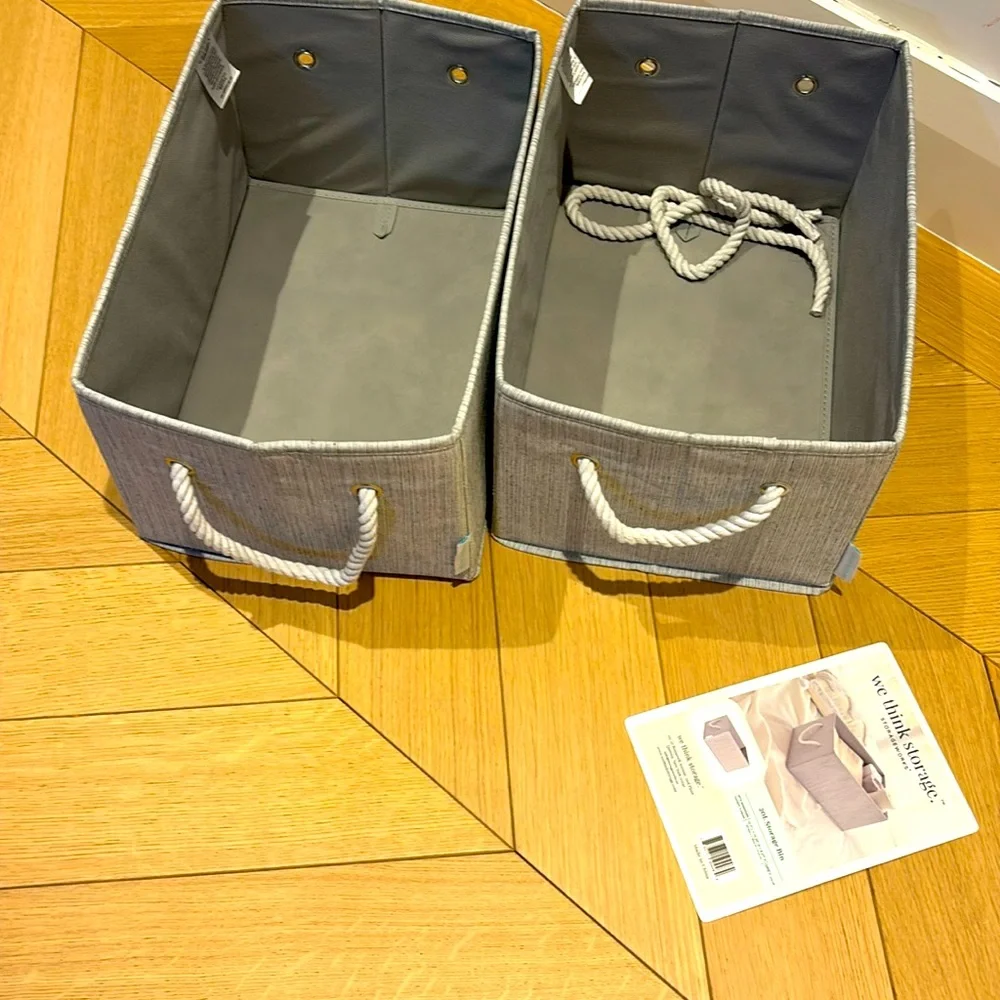 We think storage foldable storage bin set of 2
